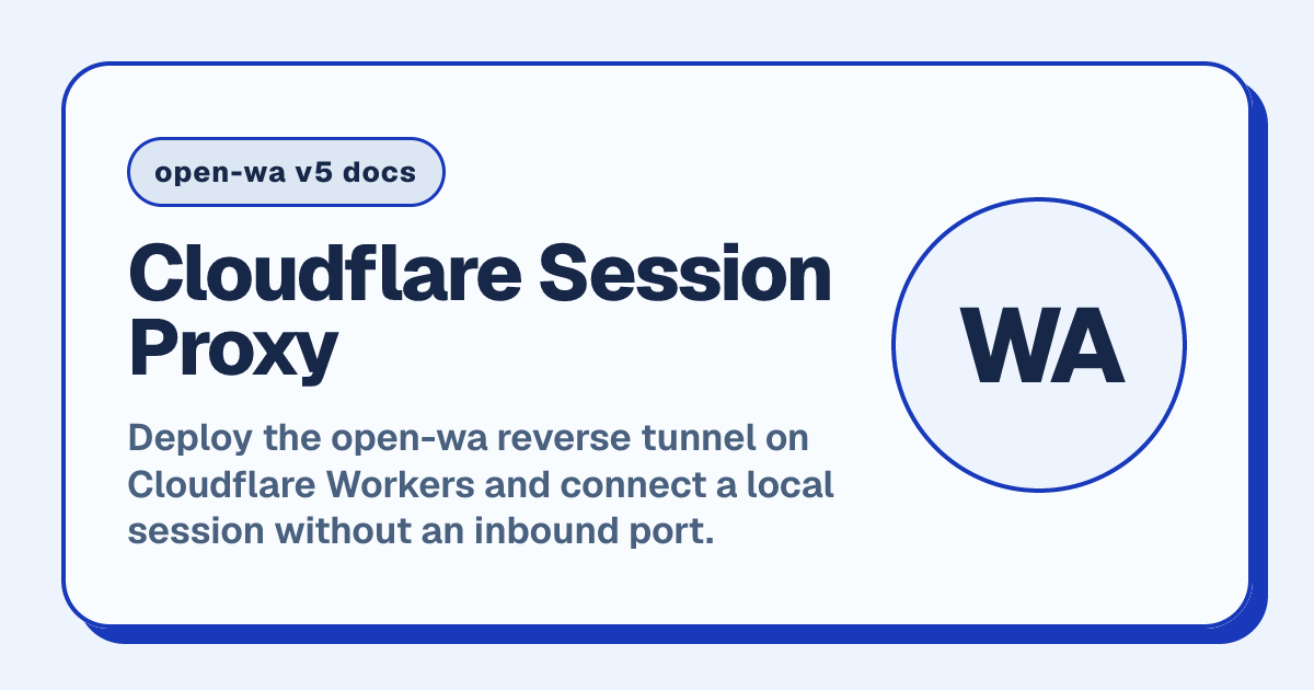 Cloudflare Session Proxy