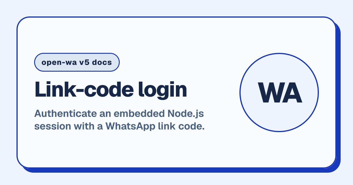 Link-code login