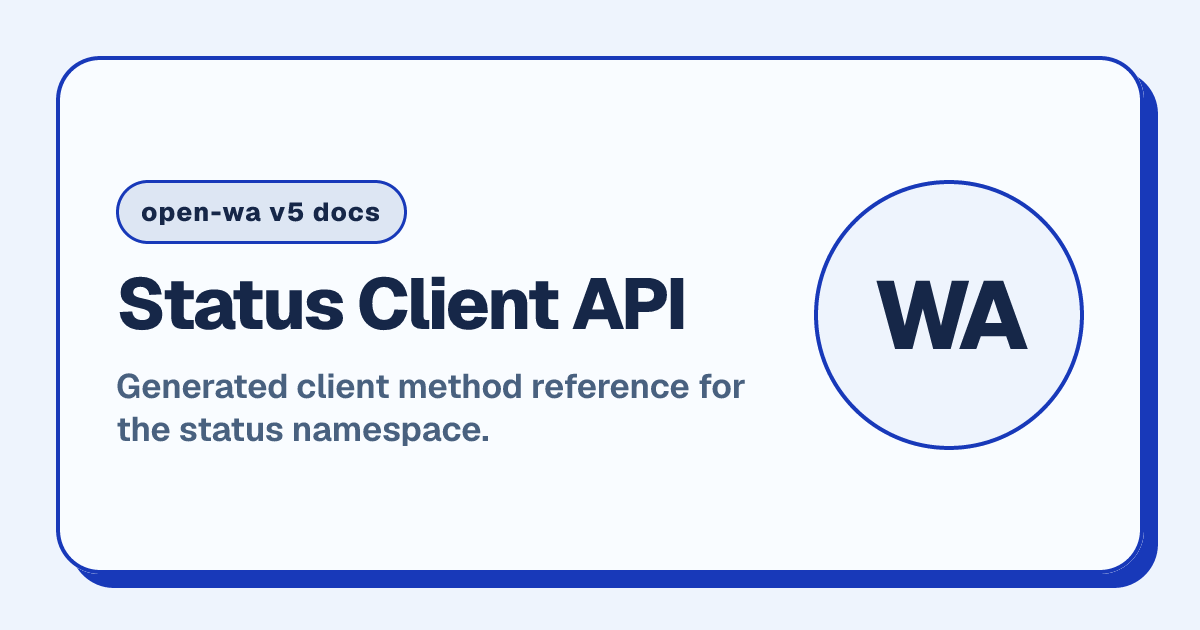 Status Client API